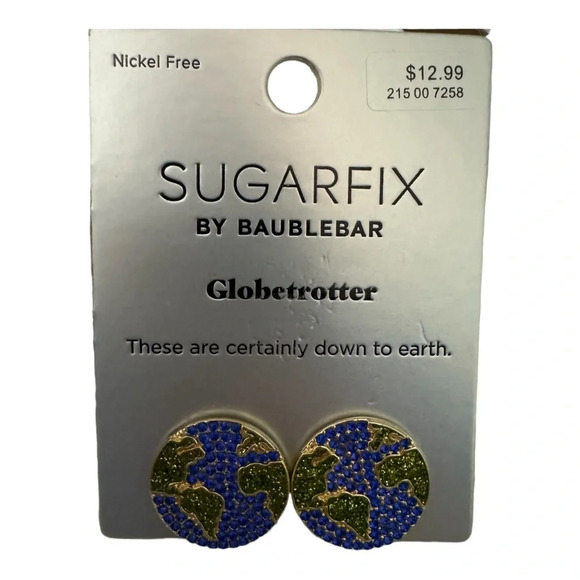 🔹5/$25🔹 Baublebar Jewelry Sugarfix by Baublebar NWT Globetrotter Earrings - Picture 8 of 8